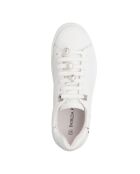 Sneakers Lilou en cuir veau argent blanc