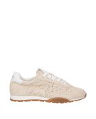 Sneakers Thalys suède sable blanc