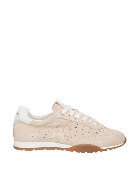 Sneakers Thalys suède sable blanc