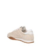 Sneakers Thalys suède sable blanc