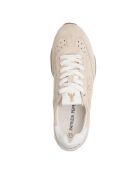 Sneakers Thalys suède sable blanc