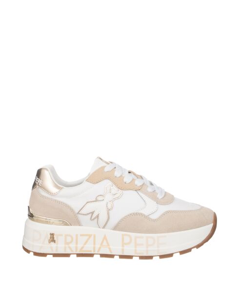 Braune Platin-Sand-Turnschuhe