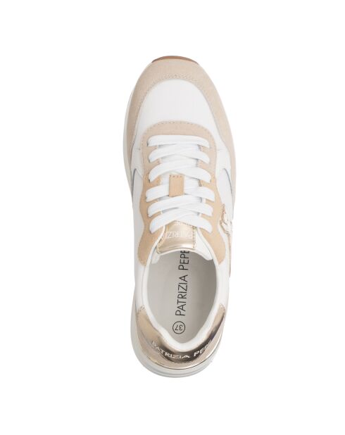Braune Platin-Sand-Turnschuhe