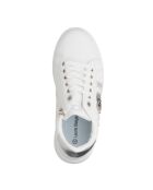 Mathis witte zilveren leren sneakers