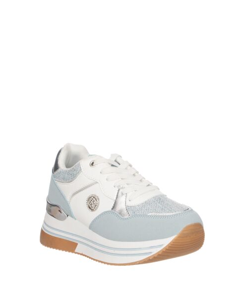 Anaïs himmelblaue Sneakers aus Nubukleder