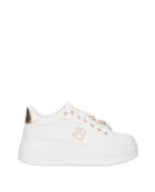 Sneakers Camille en cuir blanc pur