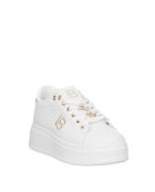 Sneakers Camille en cuir blanc pur