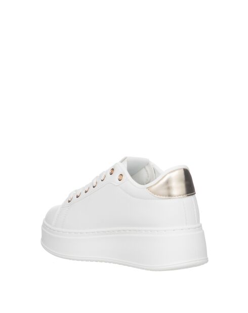 Sneakers Camille en cuir blanc pur
