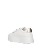 Sneakers Juliette en cuir raffia blanc