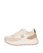 Sneakers Morgane aus beigem Nubukleder