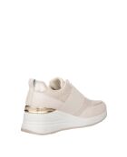 Beige sneakers van kalfsleer Emilie