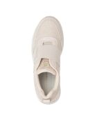 Beige sneakers van kalfsleer Emilie