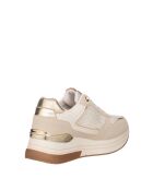 Sneakers Inès aus beigem Nubukleder