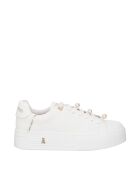 Sneakers Kaël en cuir blanc platinum