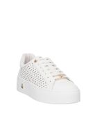 Zapatillas Marius de piel platino blanca