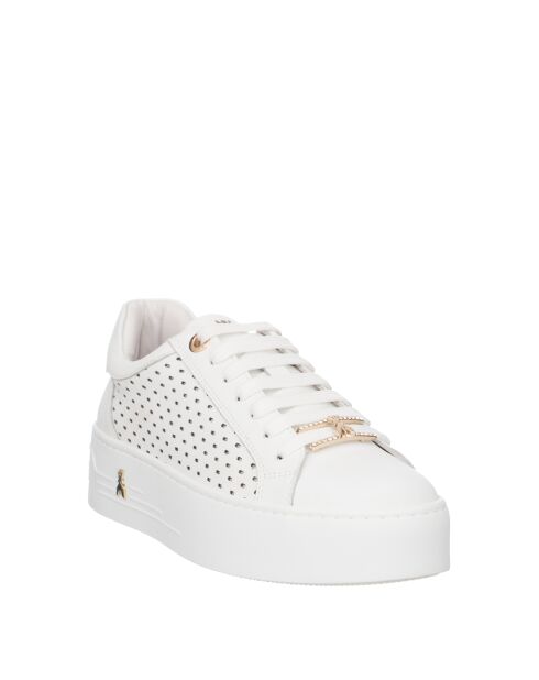 Sneakers Marius en cuir blanc platinum