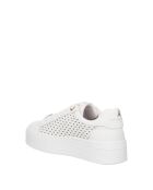 Zapatillas Marius de piel platino blanca