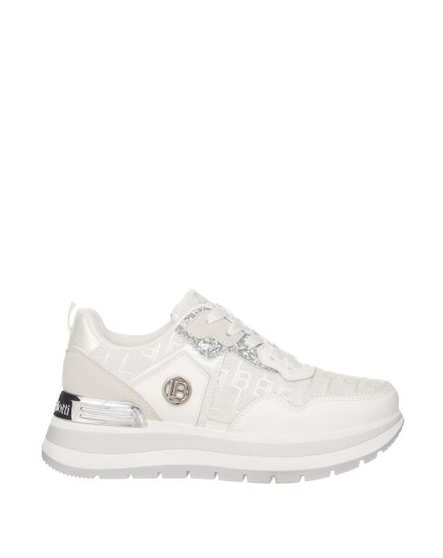 Sneakers Manon en cuir blanc pur