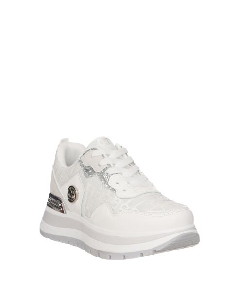 Sneakers Manon en cuir blanc pur
