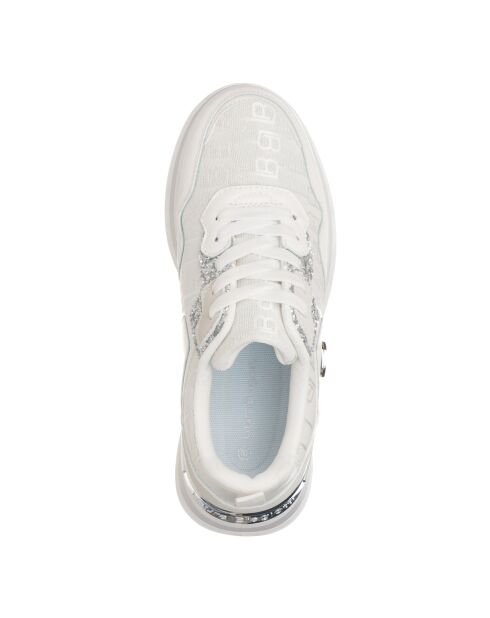 Sneakers Manon en cuir blanc pur