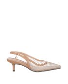 Pumps Eloïse in mesh color sabbia - Tacco: 5 cm
