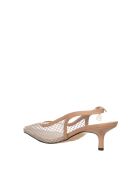Pumps Eloïse in mesh color sabbia - Tacco: 5 cm