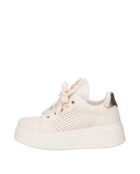 Sneakers Sofia en cuir ivoire nacré