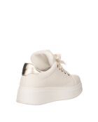 Sneakers Sofia en cuir ivoire nacré