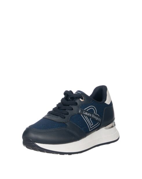 Sneakers Clément aus marineblauem Leder