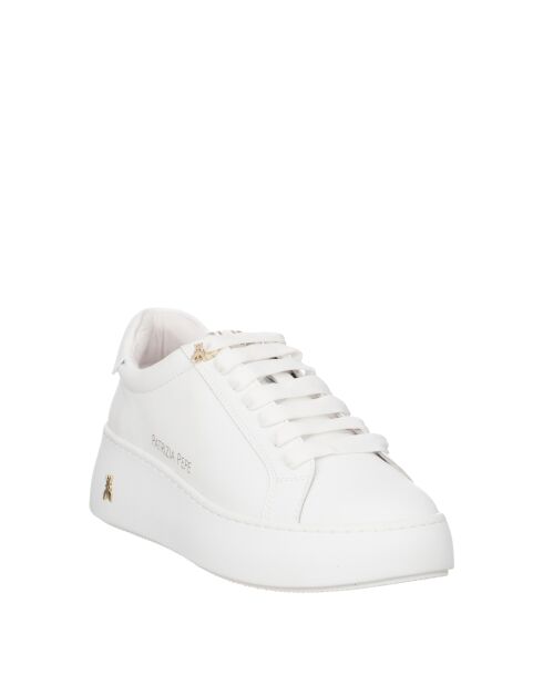 Sneakers Gaïa en cuir blanc platinum