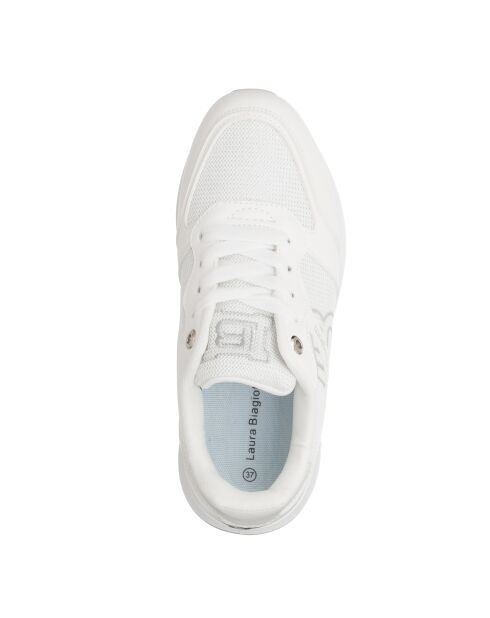 Sneakers Zoé en cuir blanc pur