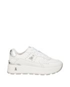 Sneakers Wendell veau argent blanc