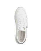 Sneakers Wendell veau argent blanc