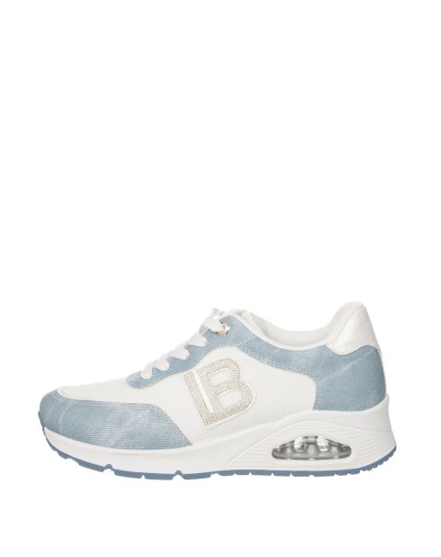 Zapatillas Clara de piel azul