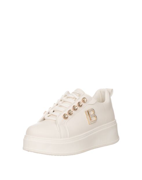 Sneakers Gabriel en cuir ivoire nacré