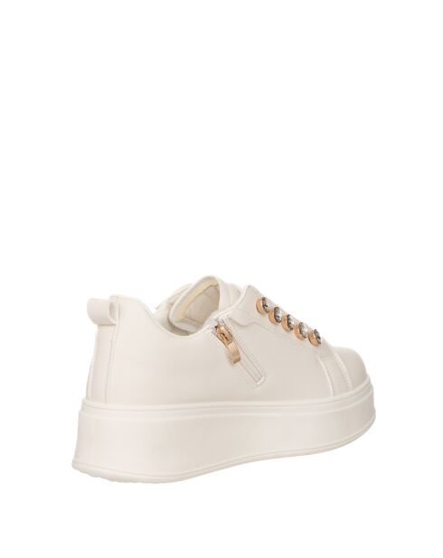 Sneakers Gabriel en cuir ivoire nacré