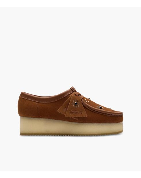 Chaussures Wallacraft Bee Brun/Orange en daim