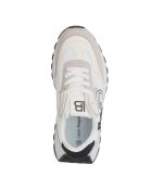 Sneakers Agathe in pelle nabuk grigio-nera