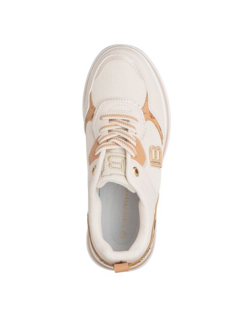 Sneakers Louna en cuir ivoire nacré