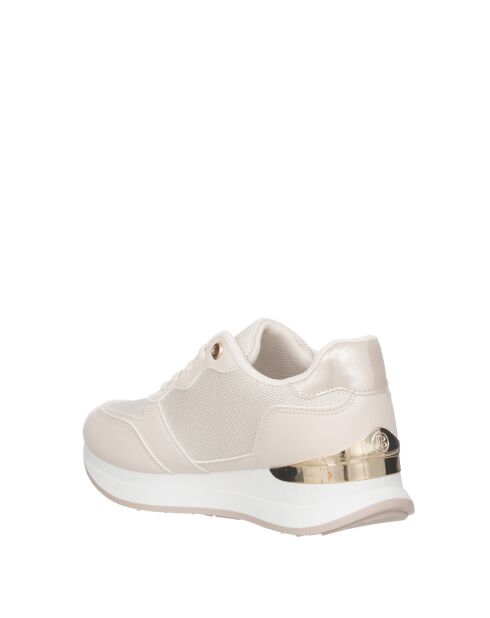 Sneakers Mila en cuir ivoire nacré