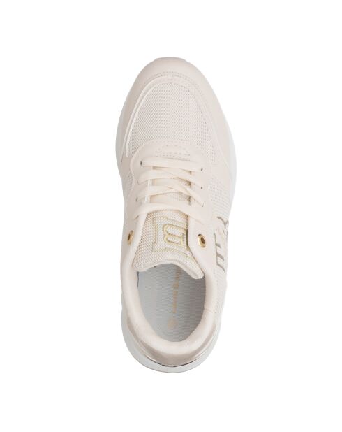 Sneakers Mila en cuir ivoire nacré