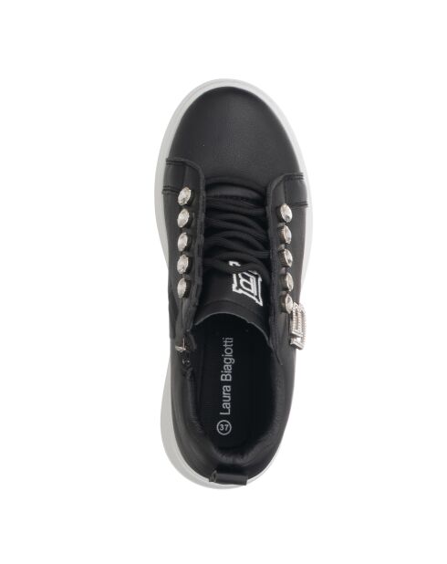 Chloé stylische schwarze Ledersneaker