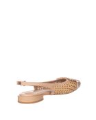 Ballerines Clara-Lou en cuir raffia sable