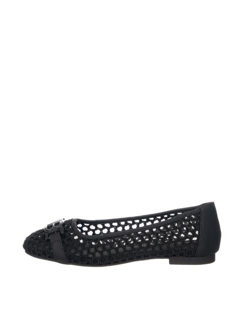 Ballerines Vincent textile noires