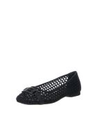 Ballerines Vincent textile noires