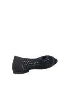 Ballerines Vincent textile noires