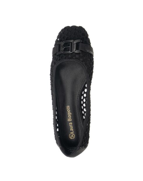Ballerines Vincent textile noires