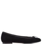 Zwarte suède ballerina's van Mariane