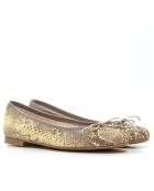 Ballerines en cuir Deborah dorées