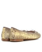 Ballerines en cuir Deborah dorées
